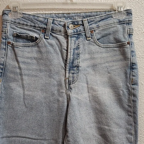 Old Navy Women's Light Blue High Rise,  O.G. Straight,  Size 6 Regular - Picture 5 of 11